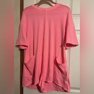 Free People Hot Shot Tee Romper small NWOT color not on website